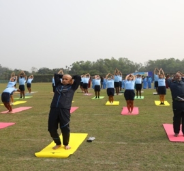 Celebration of republic day 2022 and suryanamaskar